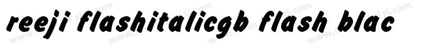 reeji flashitalicgb flash black字体转换